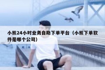 小熊24小时业务自助下单平台（小熊下单软件是哪个公司）