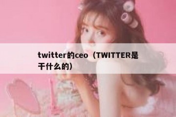 twitter的ceo（TWITTER是干什么的）