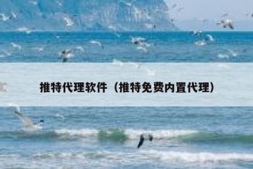 推特代理软件（推特免费内置代理）