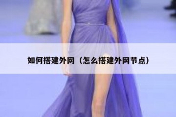 如何搭建外网（怎么搭建外网节点）