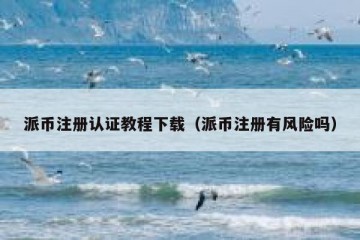 派币注册认证教程下载（派币注册有风险吗）