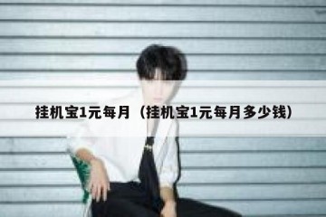 挂机宝1元每月（挂机宝1元每月多少钱）