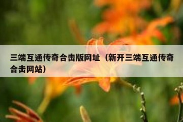 三端互通传奇合击版网址（新开三端互通传奇合击网站）