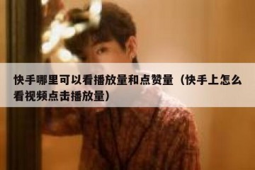 快手哪里可以看播放量和点赞量（快手上怎么看视频点击播放量）