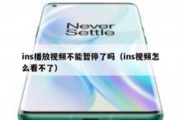 ins播放视频不能暂停了吗（ins视频怎么看不了）
