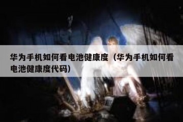 华为手机如何看电池健康度（华为手机如何看电池健康度代码）