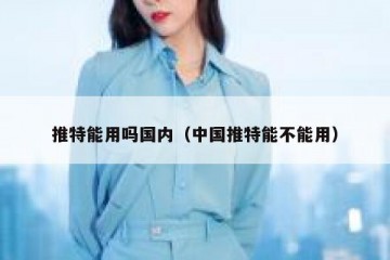 推特能用吗国内（中国推特能不能用）