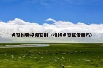 点赞推特视频获刑（推特点赞算传播吗）