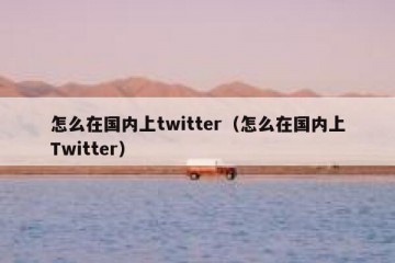 怎么在国内上twitter（怎么在国内上Twitter）