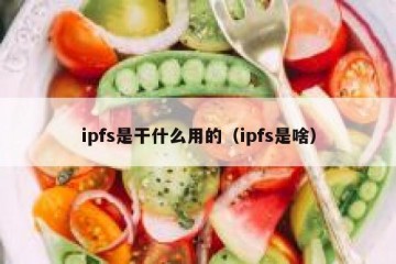 ipfs是干什么用的（ipfs是啥）