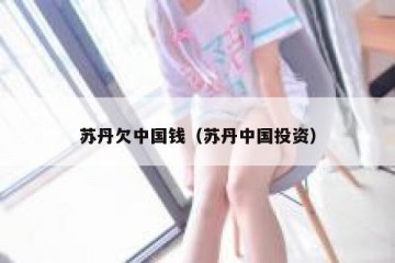 苏丹欠中国钱（苏丹中国投资）