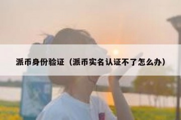 派币身份验证（派币实名认证不了怎么办）