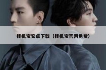 挂机宝安卓下载（挂机宝官网免费）