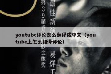 youtube评论怎么翻译成中文（youtube上怎么翻译评论）
