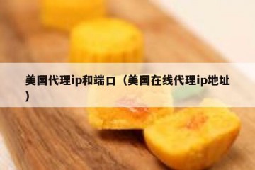 美国代理ip和端口（美国在线代理ip地址）