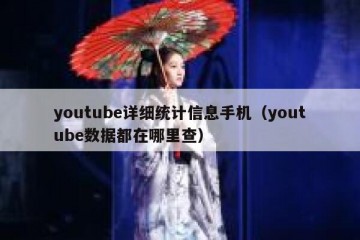 youtube详细统计信息手机（youtube数据都在哪里查）