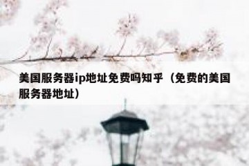 美国服务器ip地址免费吗知乎（免费的美国服务器地址）