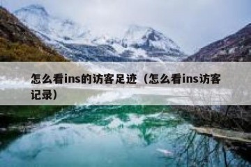 怎么看ins的访客足迹（怎么看ins访客记录）