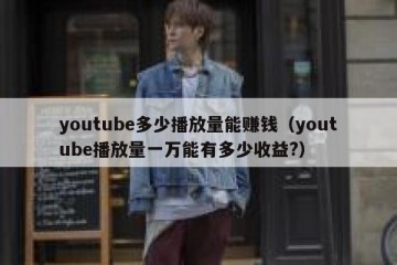 youtube多少播放量能赚钱（youtube播放量一万能有多少收益?）