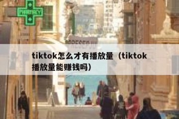 tiktok怎么才有播放量（tiktok播放量能赚钱吗）