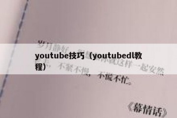 youtube技巧（youtubedl教程）
