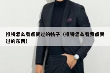 推特怎么看点赞过的帖子（推特怎么看我点赞过的东西）