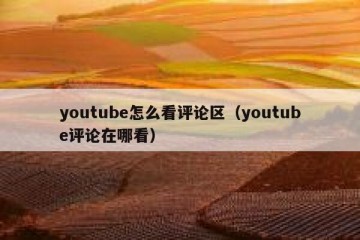 youtube怎么看评论区（youtube评论在哪看）