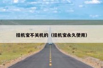 挂机宝不关机的（挂机宝永久使用）