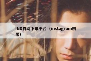 INS自助下单平台（instagram购买）