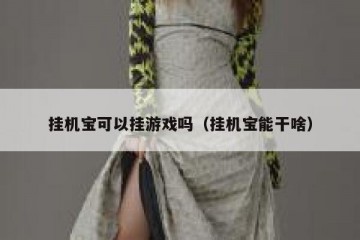 挂机宝可以挂游戏吗（挂机宝能干啥）