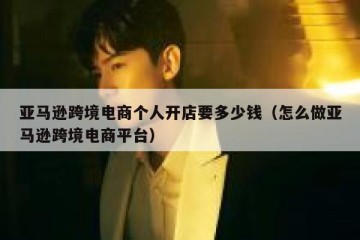 亚马逊跨境电商个人开店要多少钱（怎么做亚马逊跨境电商平台）