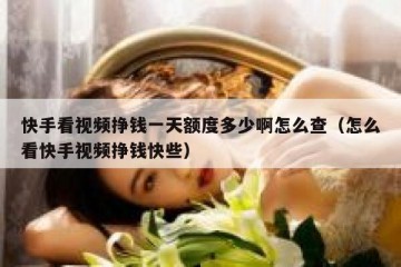 快手看视频挣钱一天额度多少啊怎么查（怎么看快手视频挣钱快些）