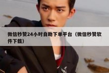 微信秒赞24小时自助下单平台（微信秒赞软件下载）