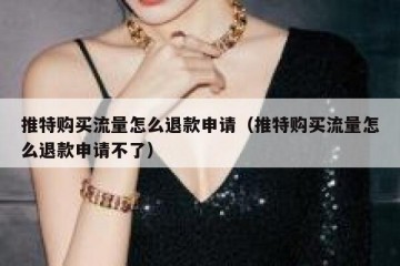 推特购买流量怎么退款申请（推特购买流量怎么退款申请不了）