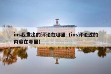 ins我发出的评论在哪里（ins评论过的内容在哪里）