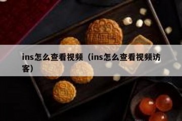 ins怎么查看视频（ins怎么查看视频访客）