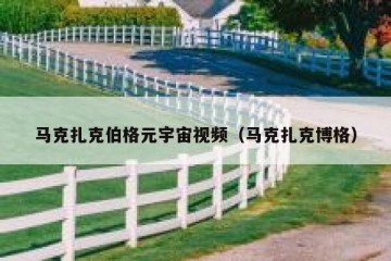 马克扎克伯格元宇宙视频（马克扎克博格）