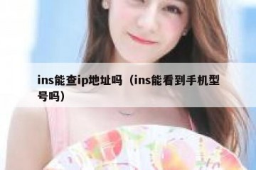 ins能查ip地址吗（ins能看到手机型号吗）