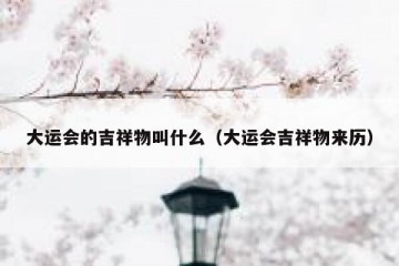 大运会的吉祥物叫什么（大运会吉祥物来历）