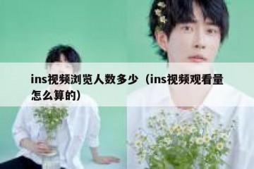 ins视频浏览人数多少（ins视频观看量怎么算的）