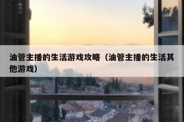 油管主播的生活游戏攻略（油管主播的生活其他游戏）