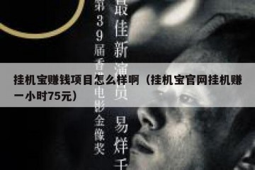 挂机宝赚钱项目怎么样啊（挂机宝官网挂机赚一小时75元）