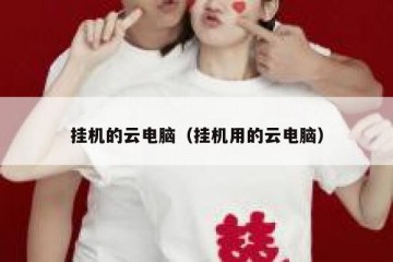 挂机的云电脑（挂机用的云电脑）