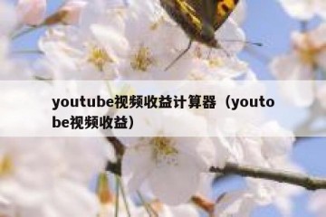 youtube视频收益计算器（youtobe视频收益）