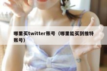 哪里买twitter账号（哪里能买到推特账号）