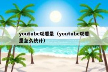 youtube观看量（youtube观看量怎么统计）