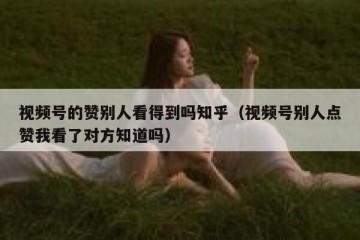 视频号的赞别人看得到吗知乎（视频号别人点赞我看了对方知道吗）