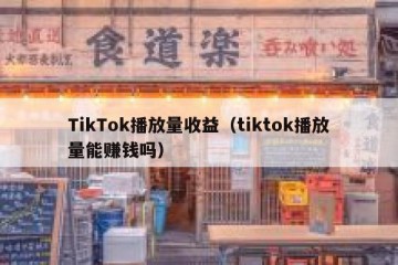 TikTok播放量收益（tiktok播放量能赚钱吗）