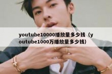 youtube10000播放量多少钱（youtube1000万播放量多少钱）