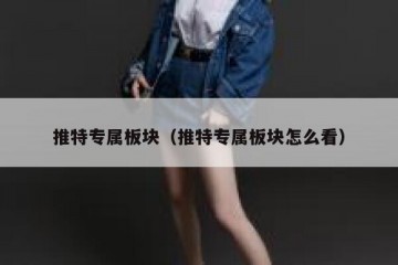 推特专属板块（推特专属板块怎么看）